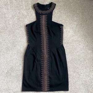 NWOT Elliatt Halter Cocktail Dress with Copper Embellishments